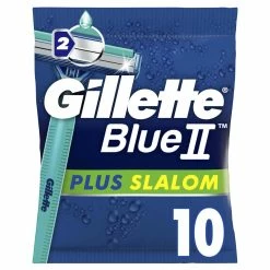 Meilleure vente 😉 Gillette Rasoir Pour Hommes Blue II Plus Slalom Jetable 10 Pièces - Rasoir Manuel 🔔