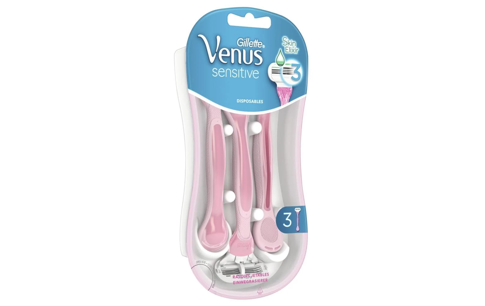 Coupon 🔥 Gillette Venus Rasoir Pour Femmes Sensitive Jetable 3 Pièces - Rasoir Manuel 😍