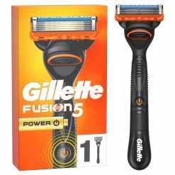 Vente flash 🎉 Gillette Rasoir Pour Hommes Fusion5 Power 1 Lame - Rasoir Manuel 🔔