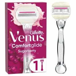 Bon marché ⭐ Gillette Venus Rasoir Pour Femmes Comfortglide Sugarberry 1 Lame - Rasoir Manuel ❤️