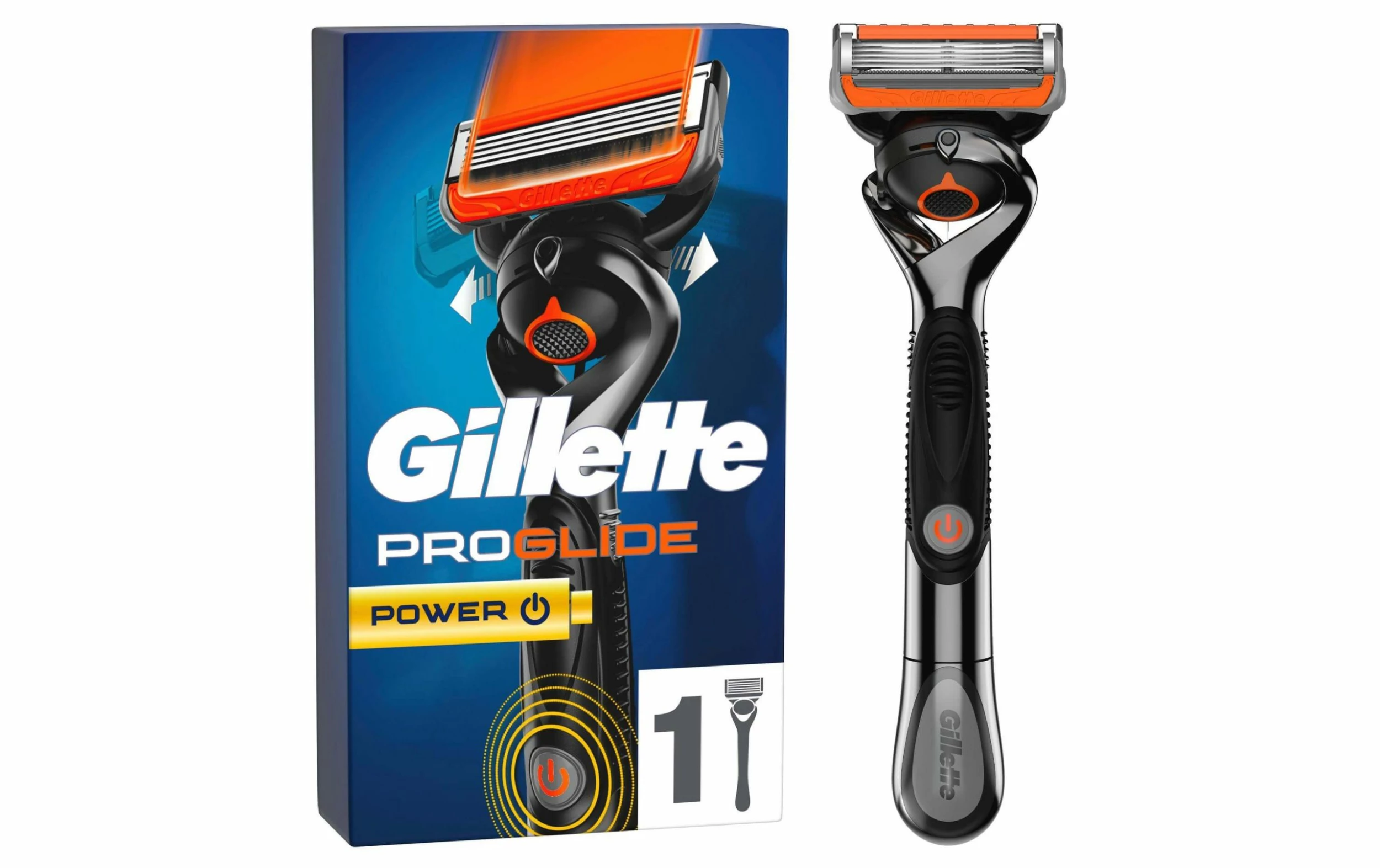 Nouveau ⭐ Gillette Rasoir Pour Hommes ProGlide Power 1 Lame - Rasoir Manuel ❤️ 3 Nouveau ⭐ Gillette Rasoir Pour Hommes ProGlide Power 1 Lame - Rasoir Manuel ❤️