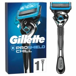 Promo 🎁 Gillette Rasoir Pour Hommes ProShield Chill 1 Lame - Rasoir Manuel 🥰