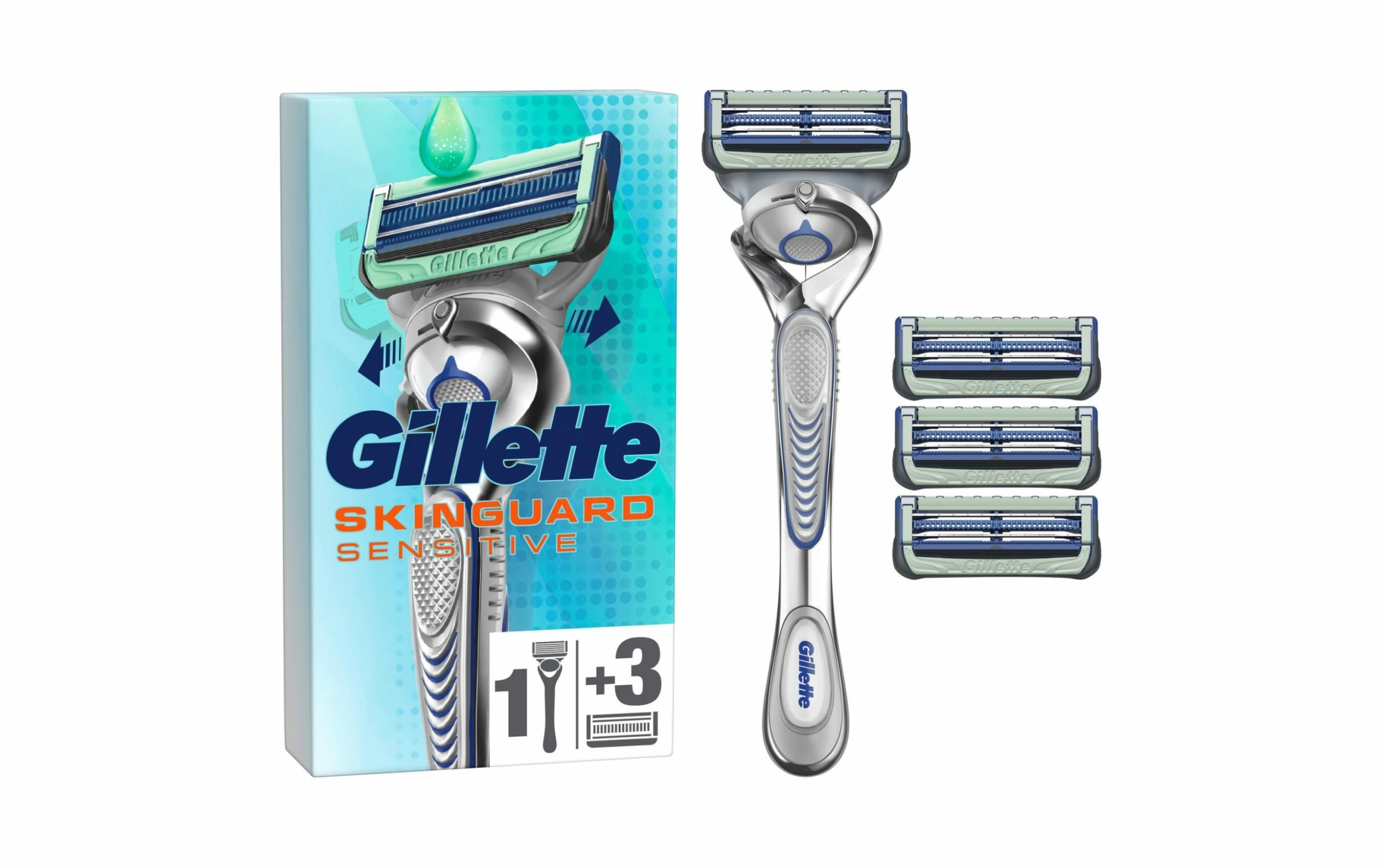 Meilleure vente 😉 Gillette Rasoir Pour Hommes SkinGuard Sensitive Flex Avec 4 Lames De Rasoir - Rasoir Manuel 👏 3 Meilleure vente 😉 Gillette Rasoir Pour Hommes SkinGuard Sensitive Flex Avec 4 Lames De Rasoir - Rasoir Manuel 👏