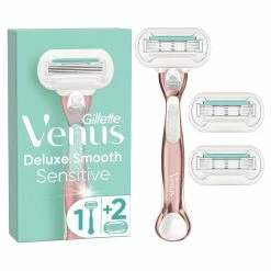 Acheter ✔️ Gillette Venus Rasoir Pour Femmes Deluxe Smooth Sensitive 3 Lames De Rasoir - Rasoir Manuel 😀