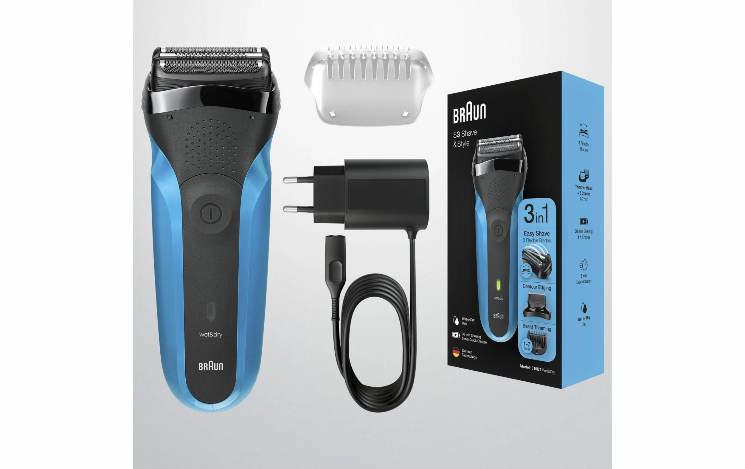 Meilleure affaire 🔔 Braun Rasoir Pour Hommes Series 3 Shave&Style 310BT - Rasoir ⋅ Rasoir électrique 😀 – Image 2