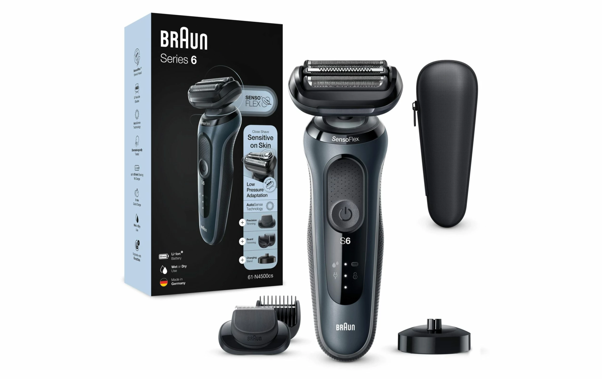 Coupon ⭐ Braun Rasoir Pour Hommes Series 6 61-N4500cs - Rasoir ⋅ Rasoir électrique 🤩 – Image 3