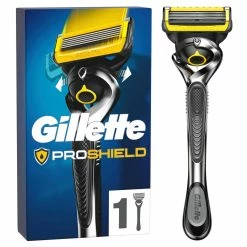 Tout neuf 🎉 Gillette Rasoir Pour Hommes ProShield 1 Lame - Rasoir Manuel 👍