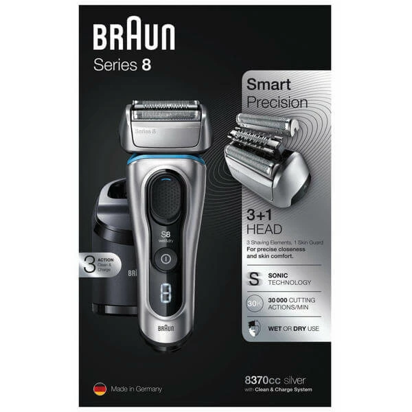 Bon marché ⭐ Braun Series 8 - 8370cc Système Wetdry - Rasoir ⋅ Rasoir électrique 👍 4 Bon marché ⭐ Braun Series 8 - 8370cc Système Wetdry - Rasoir ⋅ Rasoir électrique 👍 – Image 2